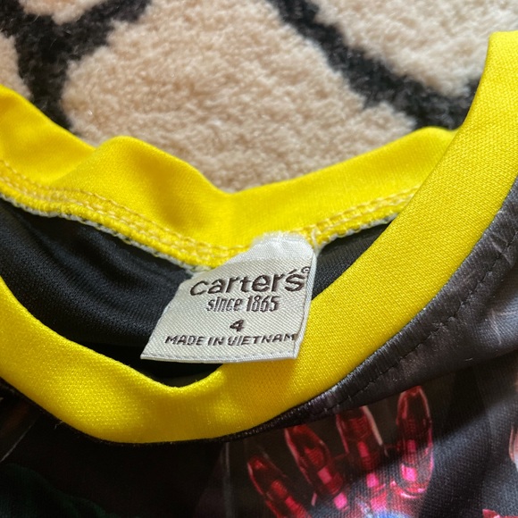 Toddler Carter's Avengers Two Piece Pajama Set With Built in Cape Size 4 - Picture 10 of 11